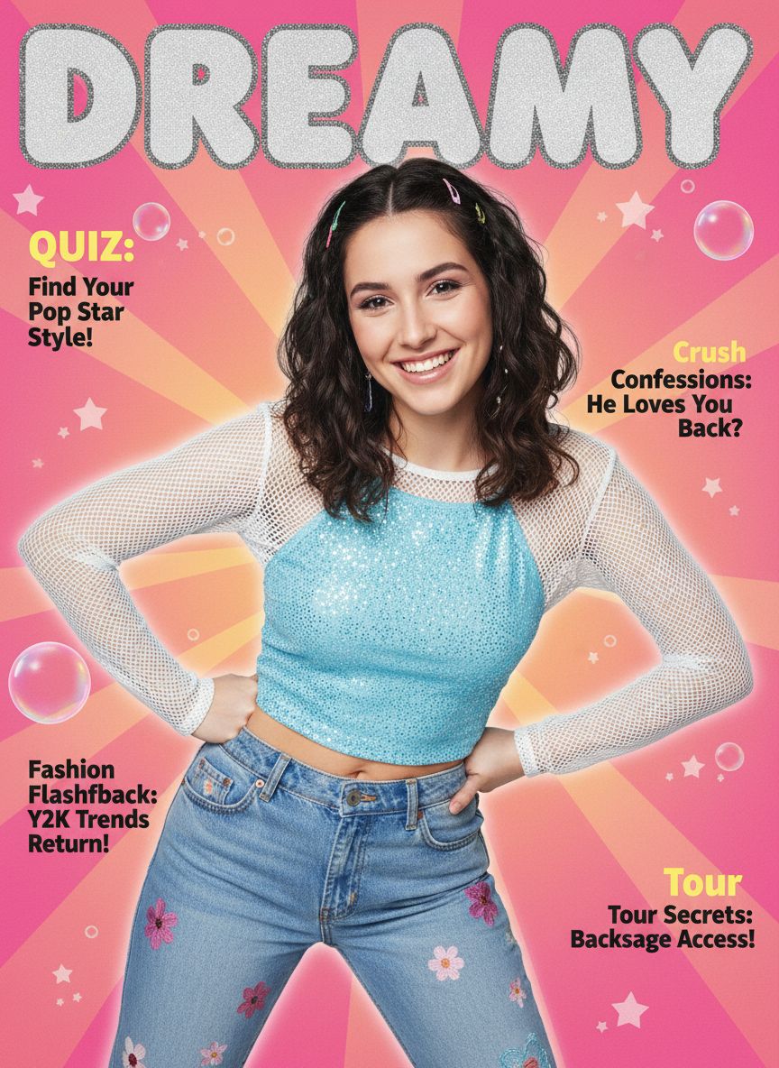 Y2K Magazine Cover — Y2K look
